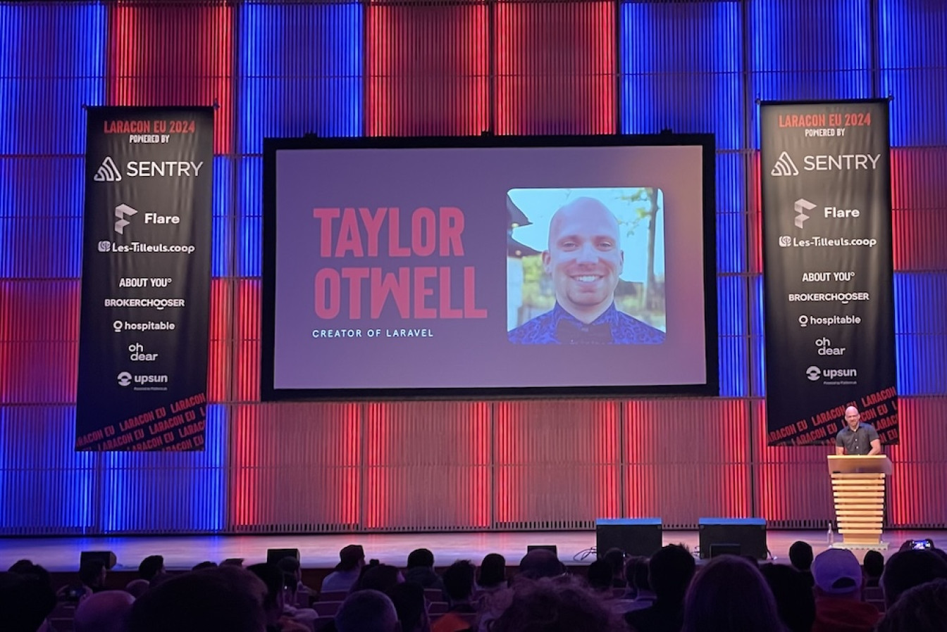 Taylor Otwell's talk at LaraconEU 2024